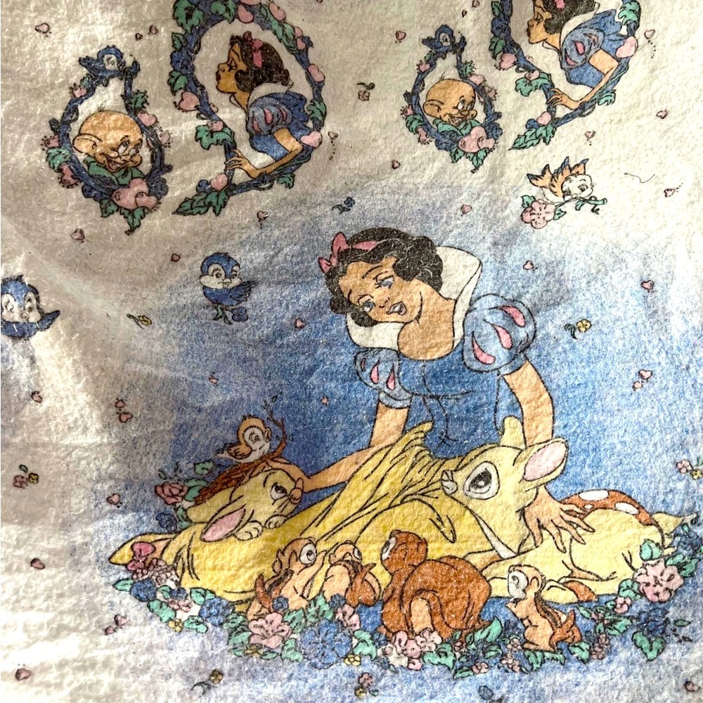 vintage disney snow white blanket